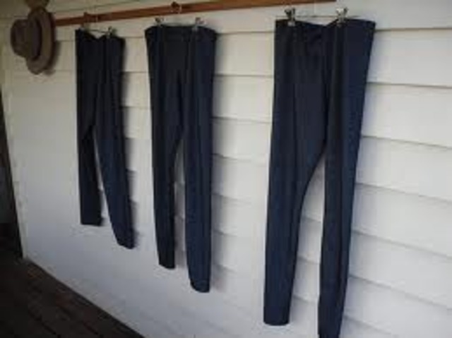 Undies and Stocking were made out of rayen