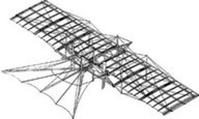 First known design for a propeller-driven fixed-wing aircraft