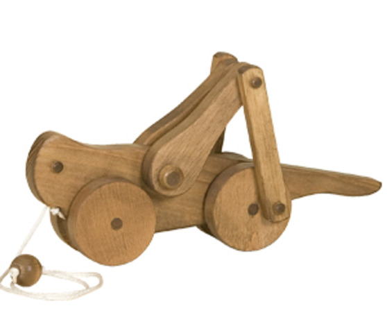 Wooden pull toys are produced