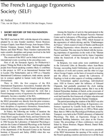 Sociedad de Ergonomía de Lengua Francesa