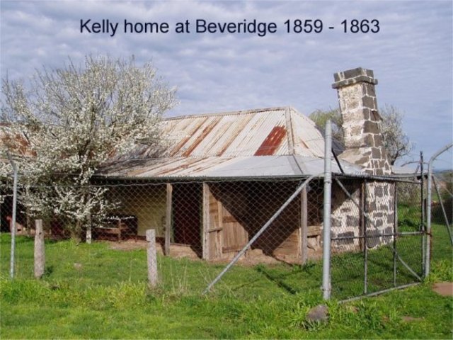 Edward Kelly born in Beveridge, north of Melbourne