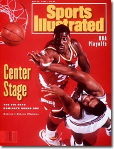 Hakeem Olajuwon is put on the cover of Sports Illustrated