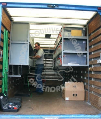 Testen vrachtwagen met belading