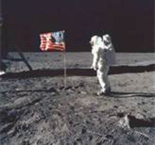 First Man walks on the moon.