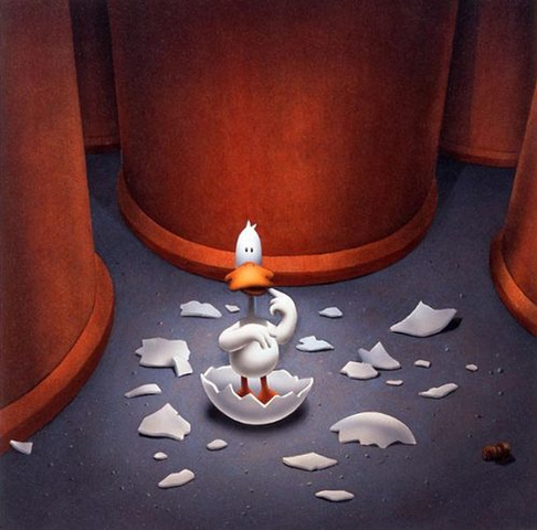 Little Duck's egg broke