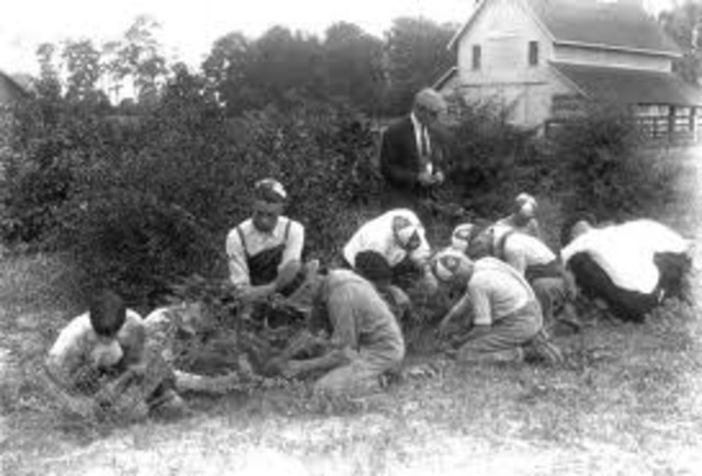 1920, First boys agriculture club