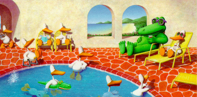 Ducks and Alligator go to Flapping Arms Paradise