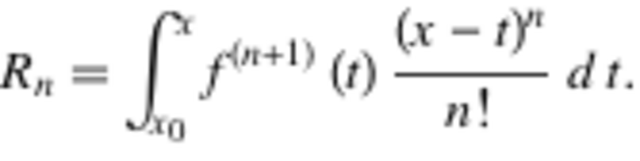 Lagrange's Remainder