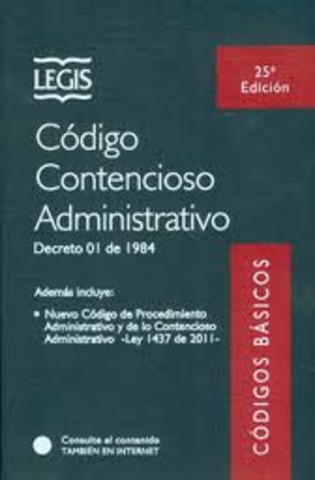 CÓDIGO CONTENCIOSO ADMINISTRATIVO