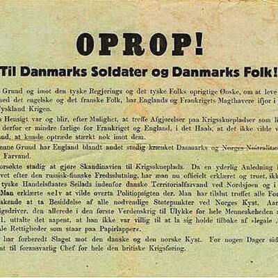 Timeline: 2.verdenskrig - besættelsen