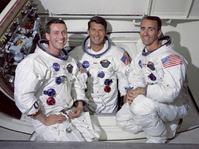 The start of Appollo 7 crew.