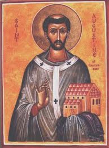 Augustine establishes monastery in Canterbury