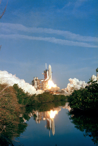 Space Shuttle Columbia is launched