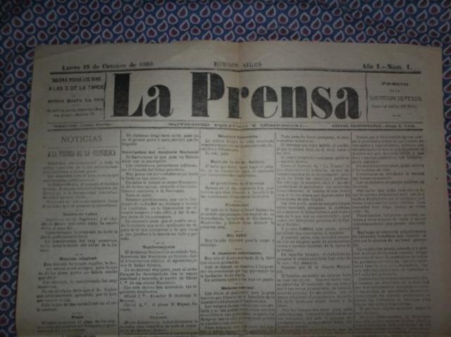 Diario La Prensa, de Argentina sale a circulación