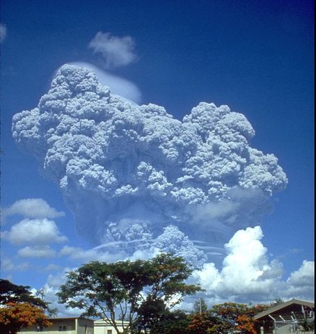 Mt Pinatubo Volcano Erupts