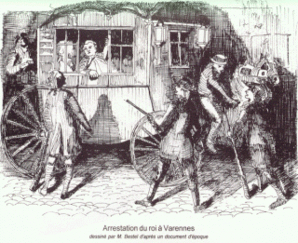 Franse koning probeert te vluchten