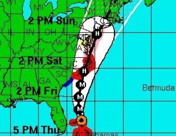 Irene Approaches Northeast