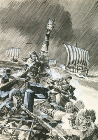 Vikings begin attacks on Britan