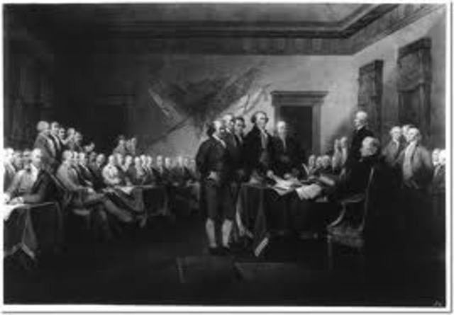 Colonist Declare Independence
