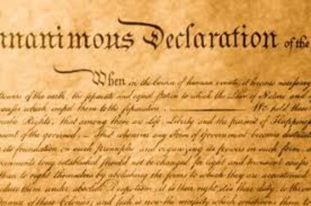 Colonies declared independece.