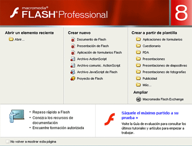 Lanzamiento de Flash 8