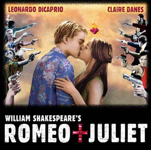 Romeo and Juliet kiss and fall in love