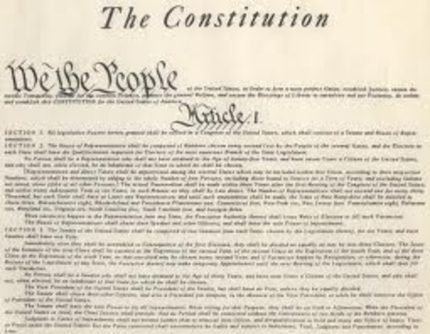 The constitution is ratified