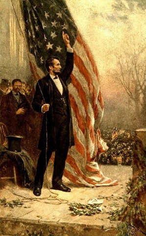 Abraham Lincoln wins president election