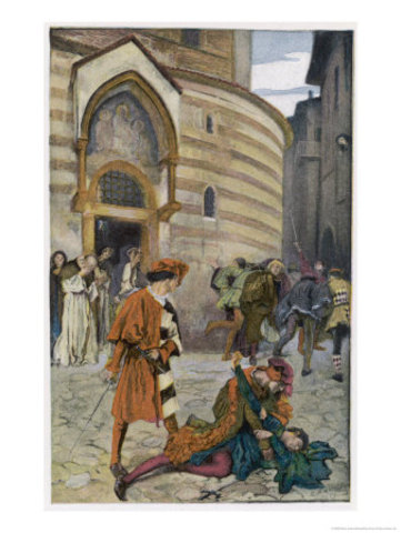 fight errupts between capulet and montegue