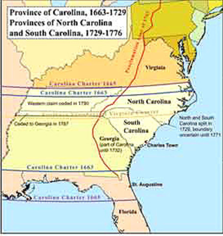 Establishment of the Carolinas
