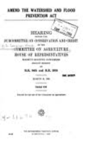 Watershed prevention and Flood prevention Act.