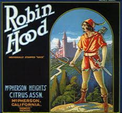 First appearance of Robin Hood in literature