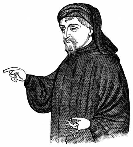 Chaucer writes the Canterbury tales