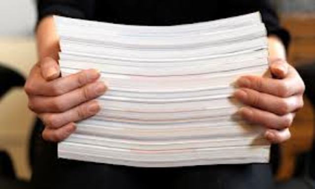 Paper is massed produced in Spain