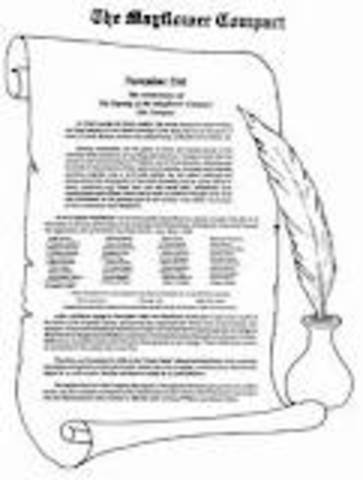 The Mayflower Compact Signed