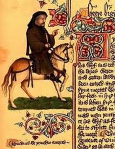 Chaucer writes The Canterbury Tales