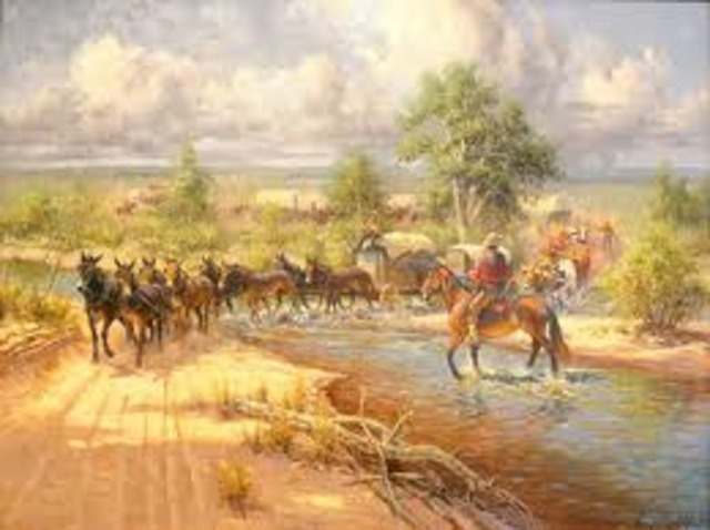 Mexico declared independence from Spain and the Santa Fe Trail opened