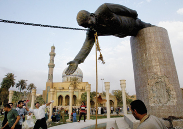 Saddam Hussein is caught