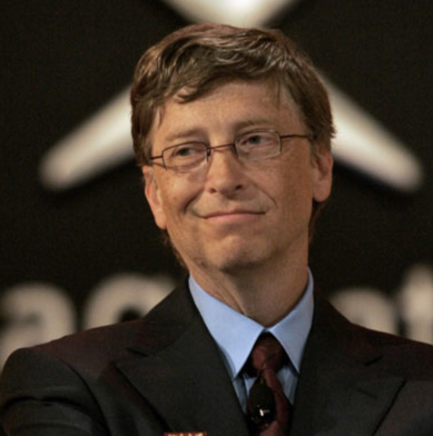 Bill Gates premiado por Geroge Bush (1992)