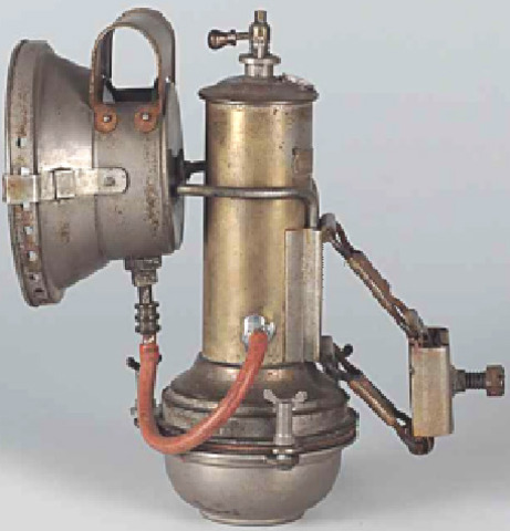 La lampe à acétylène