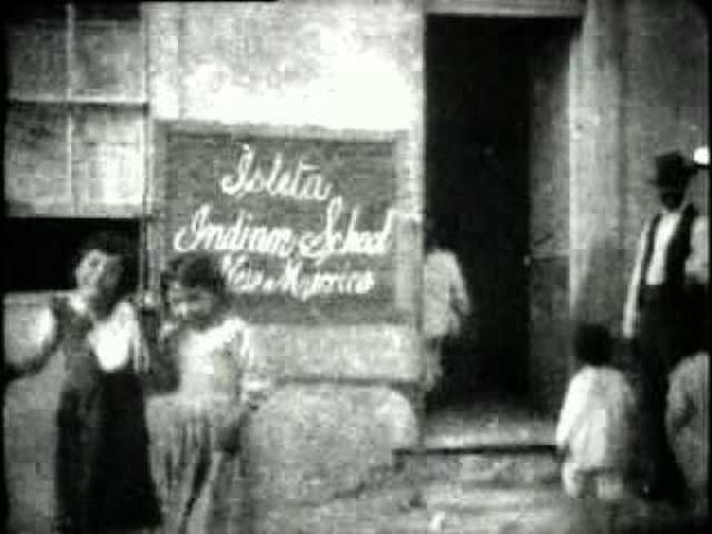 First movie filmed in New Mexico, Indian Day School by Thomas Edison