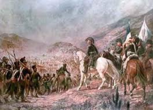 La batalla de Chacabuco.