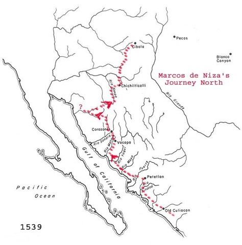 Fray Marco de Niza and Estevan