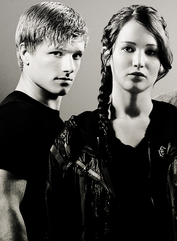 Peeta saves Katniss from Cato