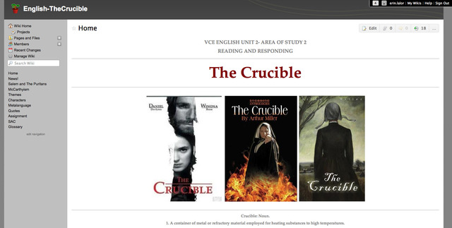 (3) The Crucible Wiki Presentation
