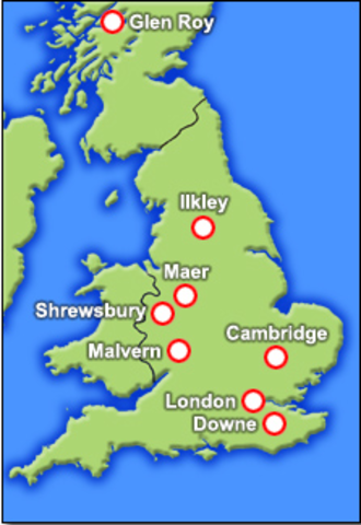Charles Robert Darwin, born in Shrewsbury, England