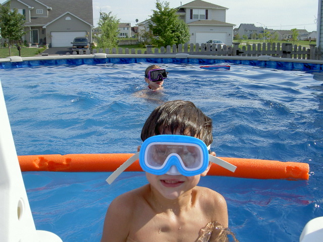 We get an above-ground pool.