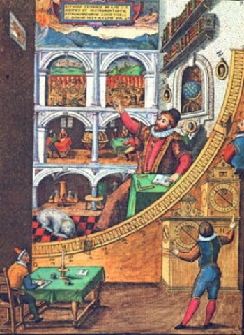 Tycho Brahe and Johannes Kepler prove the heliocentric theory.