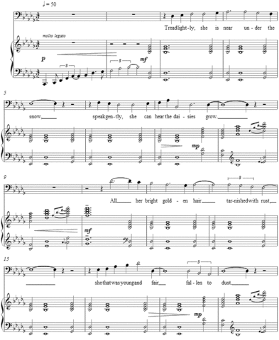 During his stay there he died his sister Isola, which inspired his POEM Requiescat.