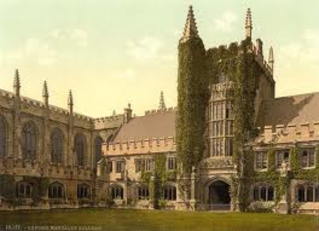 entered at Magdalen College in  Oxford.